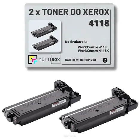 2-PAK Multibox Toner do XEROX 4118 006R01278 8K zamiennik