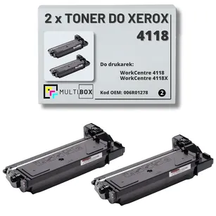 2-PAK Multibox Toner do XEROX 4118 006R01278 8K zamiennik