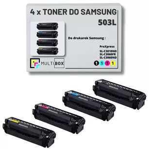 4-pak Toner do SAMSUNG 503L SLC3010 SLC3060 8K/5K CMYK Multibox zamiennik