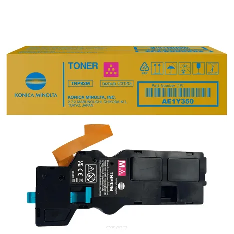 KONICA MINOLTA toner TNP-92M AE1Y350 BIZHUB C3120i czerwony oryginalny 4000 stron