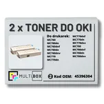 2-PAK Multibox Toner do OKI MC760 MC770 MC780 45396304 black zamiennik - 2