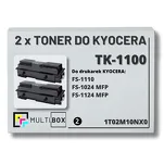 2-PAK Multibox Toner do KYOCERA TK1100 1T02M10NX0 FS1024 FS1124 2x2.1K zamiennik - 2