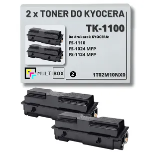 2-pak Toner do KYOCERA TK-1100 1T02M10NX0 FS1024 FS1124 2x2.1K Multibox zamiennik
