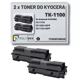 2-pak Toner do KYOCERA TK1100 1T02M10NX0 FS1024 FS1124 2x2.1K Multibox zamiennik