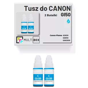 Tusz do CANON GI50C 2-pak cyan zamiennik Multibox