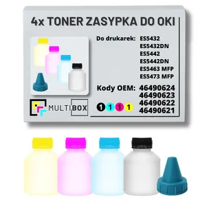 4-PAK Multibox Tonery zasypki do OKI ES5432 ES5442 ES5463 ES5473 7,0K/3x6,0K