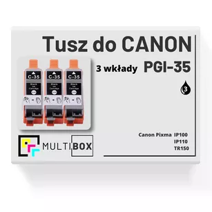 Tusz do CANON PGI35 3-pak black zamiennik Multibox