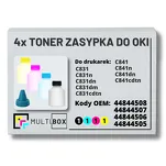 4-PAK Multibox Tonery zasypki do OKI C831 C841 4x10,0K - 2