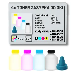 4-PAK Multibox Tonery zasypki do OKI C831 C841 4x10,0K