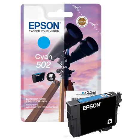 Epson tusz 502 T02V2 C13T02V24010 oryginalny cyan