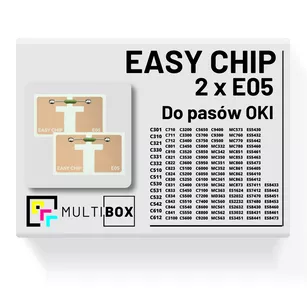 2 X EASY CHIP E05 reset pasa transferu OKI zestaw Multibox