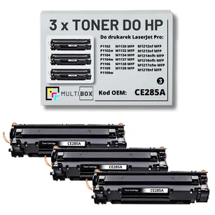 3-PAK Multibox Toner do HP CE285A 85A P1102 M1132 zamiennik