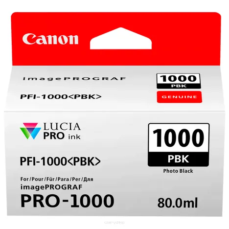 Canon Tusz PFI1000PBK 0546C001 oryginalny photo black