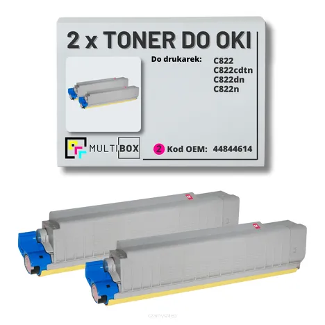 Toner do OKI C822 44844614 2-pak magenta zamiennik Multibox