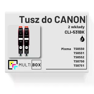 Tusz do CANON CLI531BK 2-pak black zamiennik Multibox