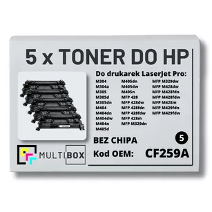 Toner do HP CF259A 59A LaserJet Pro M304 M404 M428 5-pak zamiennik Multibox