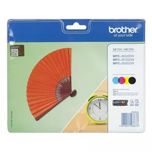 BROTHER tusz LC-129XLVALBP oryginalny 4-pak CMYK 2400 + 3x1200 stron