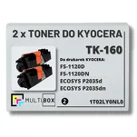 2-PAK Multibox Toner do KYOCERA TK160 1T02LY0NL0 FS1120D ECOSYS P2035D 2x2.5K zamiennik - 2