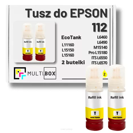 Tusz do EPSON 112 T06C4 C13T06C44A 2-pak yellow zamiennik Multibox