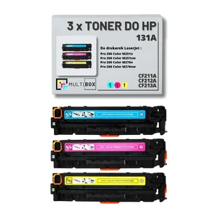 3-PAK Multibox Toner do HP 131A CMY CF211A CF212A CF213A zamiennik