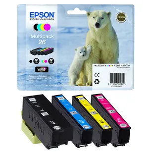 Epson tusz 26 T2616 C13T26164012 4-pak oryginalny cyan / magenta / yellow / black