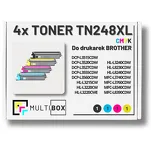 4-PAK Multibox Toner do BROTHER TN248XL CMYK zamiennik - 2