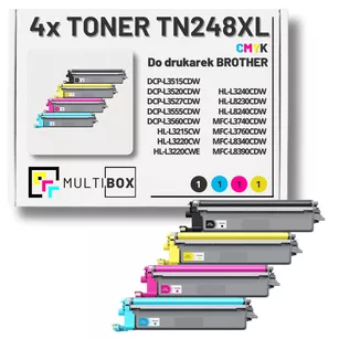 Toner do BROTHER TN248XL 4-pak CMYK Multibox zamiennik