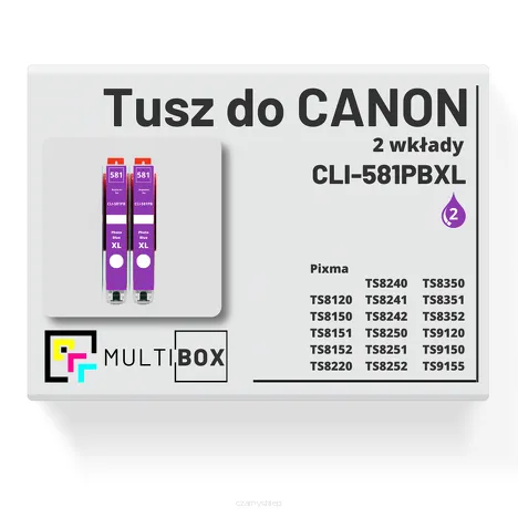 Tusz do CANON CLI-581PBXL 2-pak photo blue zamiennik Multibox