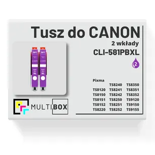 Tusz do CANON CLI-581PBXL 2-pak photo blue zamiennik Multibox