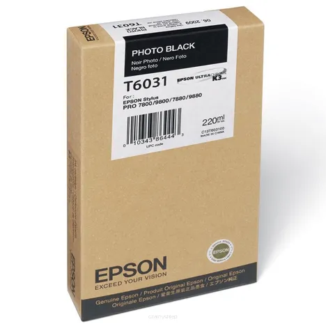 Epson tusz T6031 C13T603100 oryginalny photo black