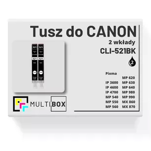 Tusz do CANON CLI521BK 2-pak black zamiennik Multibox