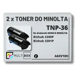 2-PAK Multibox Toner do KONICA MINOLTA TNP36 A63V10H BIZHUB 3300/3301 2x10.0K zamiennik - 2