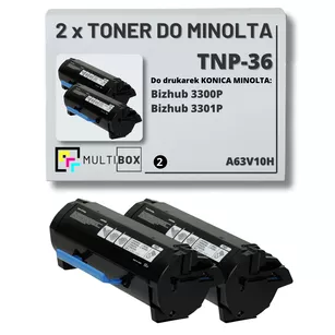 2-pak Toner do KONICA MINOLTA TNP36 A63V10H BIZHUB 3300/3301 2x10.0K Multibox zamiennik