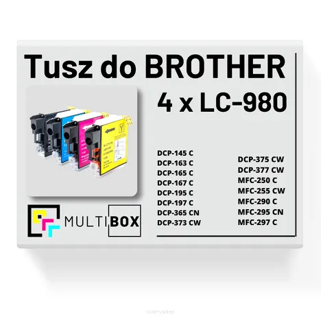 4-pak Tusz do BROTHER LC-980 Multibox