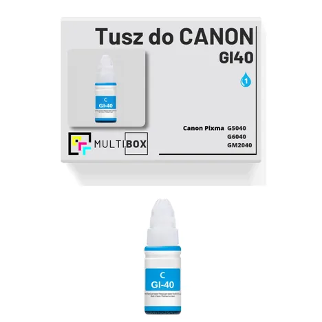 Tusz do CANON GI40C cyan zamiennik Multibox