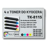 4-PAK Multibox Toner do KYOCERA TK8115 ECOSYS M8124 M8130 12,0K/3x6,0K CMYK zamiennik - 2