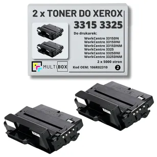 2-PAK Multibox Toner do XEROX 3315 3325 106R02310 5K zamiennik