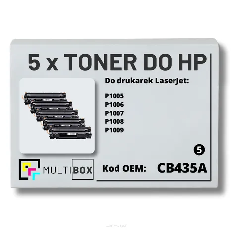 5-PAK Multibox Toner do HP CB435A 35A P1005 P1006 zamiennik