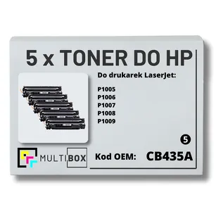 5-PAK Multibox Toner do HP CB435A 35A P1005 P1006 zamiennik