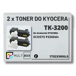2-PAK Multibox Toner do KYOCERA TK3200 1T02X90NL0 ECOSYS M3860idn ECOSYS P3260dn 2x40.0K zamiennik - 2