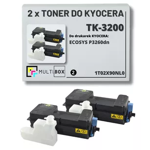 2-pak Toner do KYOCERA TK3200 1T02X90NL0 ECOSYS M3860idn ECOSYS P3260dn 2x40.0K Multibox zamiennik