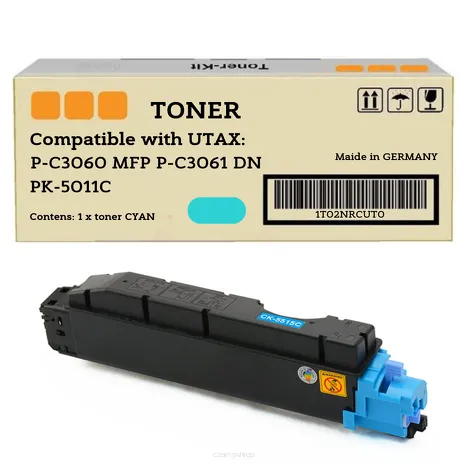 Toner 1T02NRCUT0 do UTAX PK-5011C P-C3060 MFP P-C3061 DN P-C3065 MFP niebieski zamiennik 5000 stron