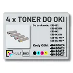 4-PAK Multibox Toner do OKI ES5432 ES5463 black/cyan/magenta/yellow zamiennik - 2