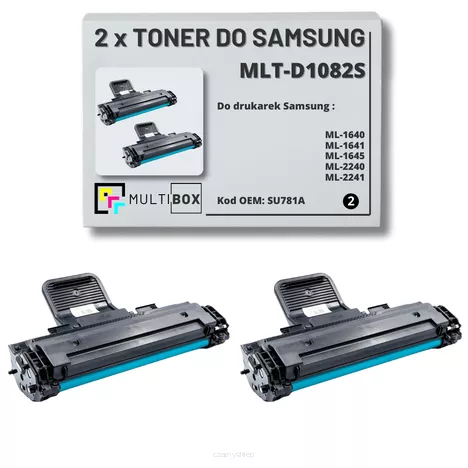 2-pak Toner do SAMSUNG ML1640 ML2240 MLT-D1082S SU781A 1.5K Multibox Zamiennik