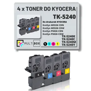 4-PAK Multibox Toner do KYOCERA TK5240 ECOSYS M5526 4,0K/3x3,0K CMYK zamiennik