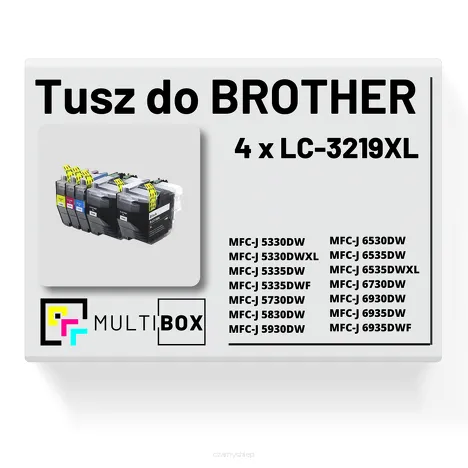 4-pak Tusz do BROTHER LC-3219XL Multibox