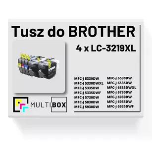 4-pak Tusz do BROTHER LC3219XL Multibox