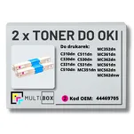 2-PAK Multibox Toner do OKI C310 MC362 MC562 44469705 magenta zamiennik - 2