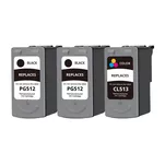 Tusz do CANON PG512 CL513 3-pak black / color zamiennik Multibox - 2