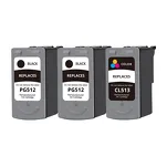3-PAK Multibox Tusz do CANON PG512 CL513 black / color zamiennik - 2